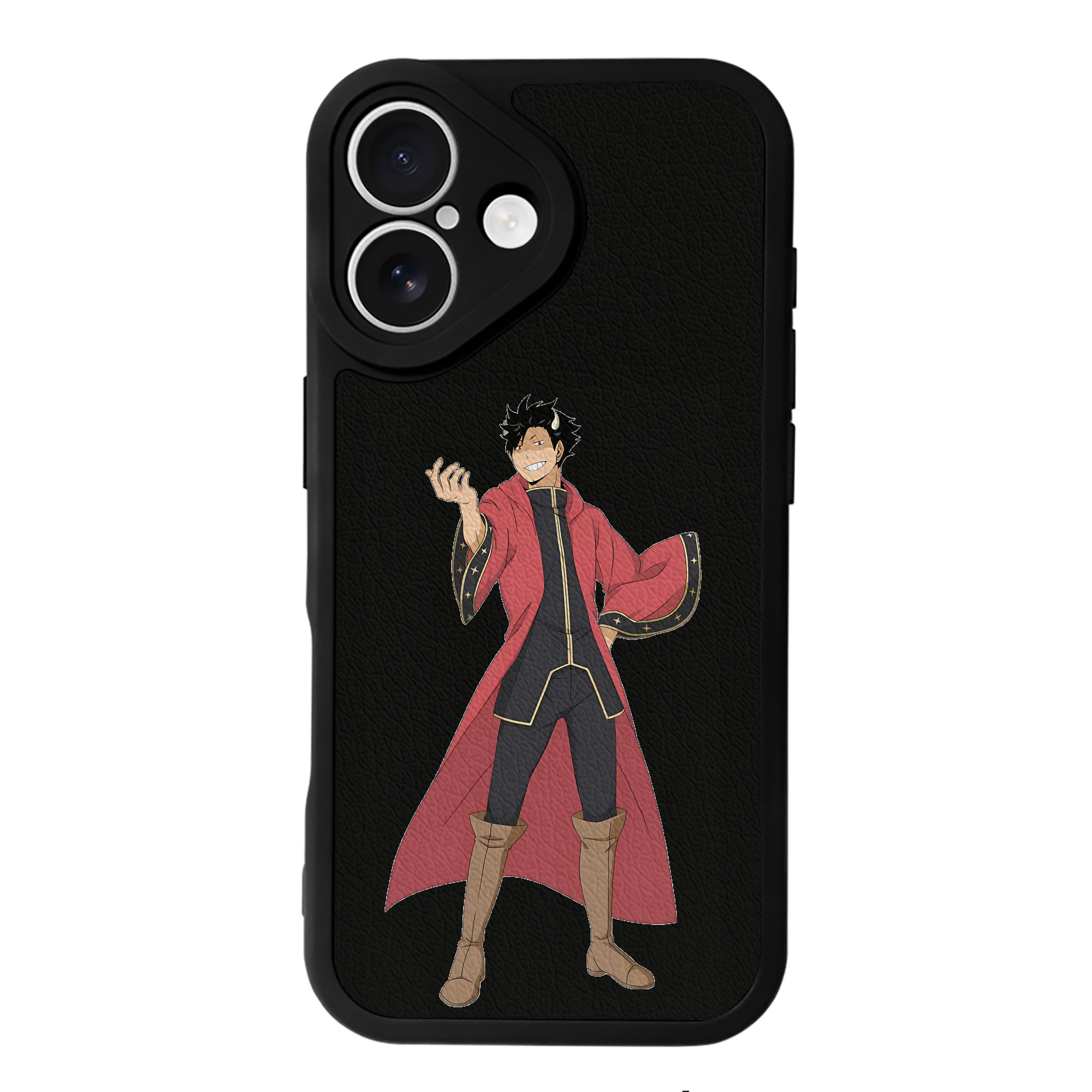 （画像用） ハイキュー!! Haikyu!! 【iPhone 16シリーズ対応】シリコンスマホケース（レザー調） 材質：シリコン